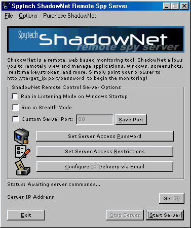 ShadowNet Remote Spy