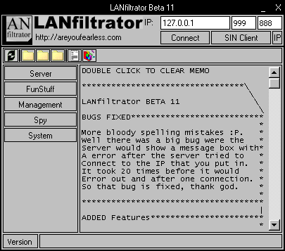 LANfiltrator Beta 11