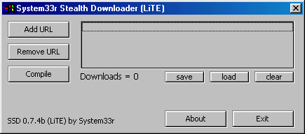 System33r Downloader 0.7.4b (LITE)