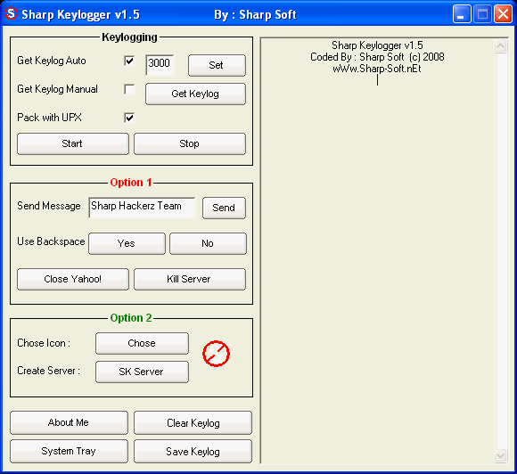 Sharp KeyLogger 1.5