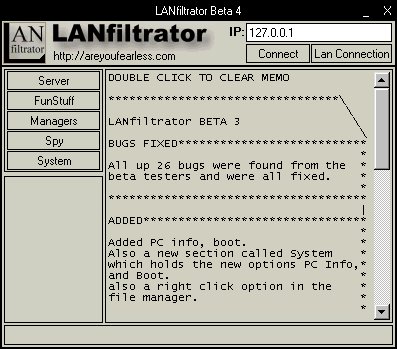 LANfiltrator Beta 4