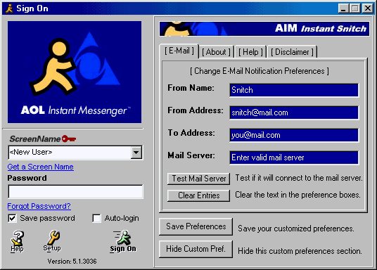 AIM Snitch