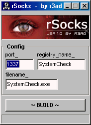 rSocks 1.0