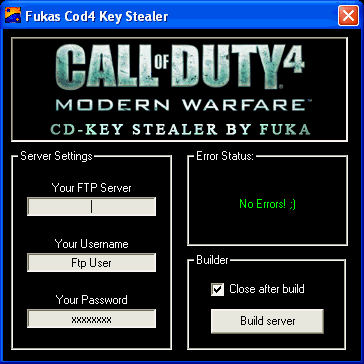 Fukas Code4 Key Stealer