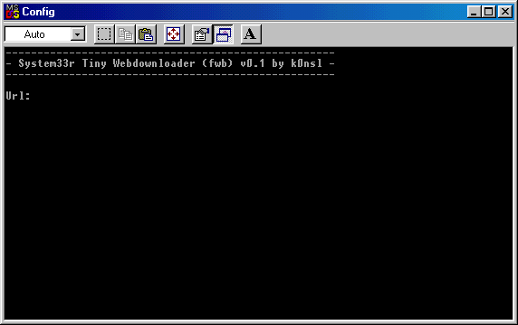 System33r Tiny Webdownloader fwb 0.1